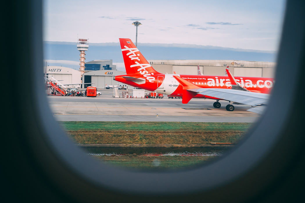 AirAsia flight from Bangkok to Krabi.