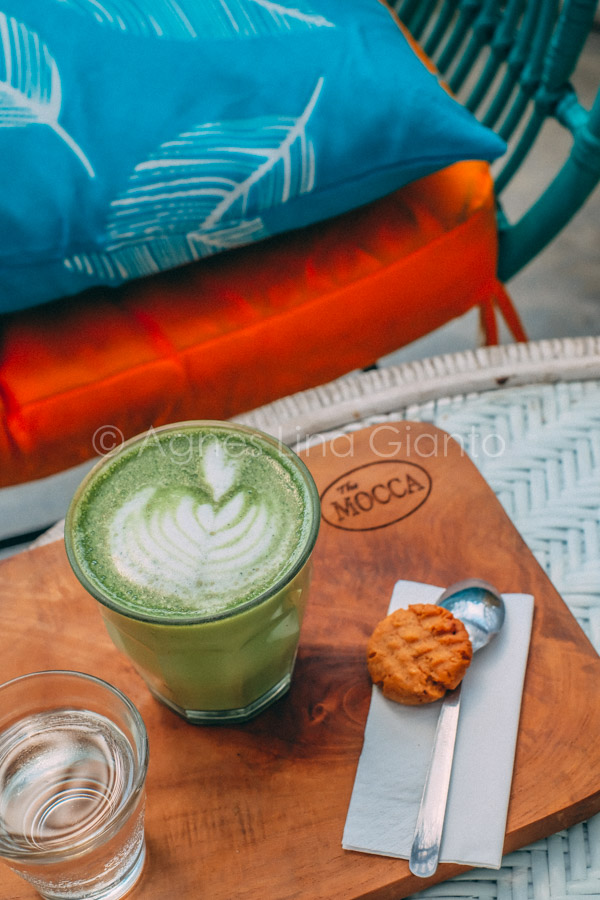 Matcha latte in Bali