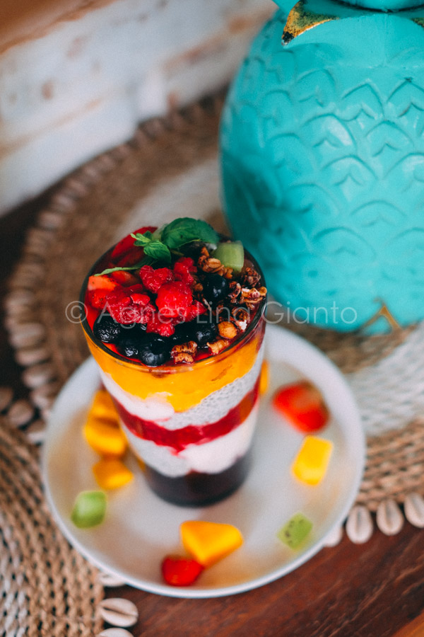 Organic Rainbow Chia Smoothie in Bali