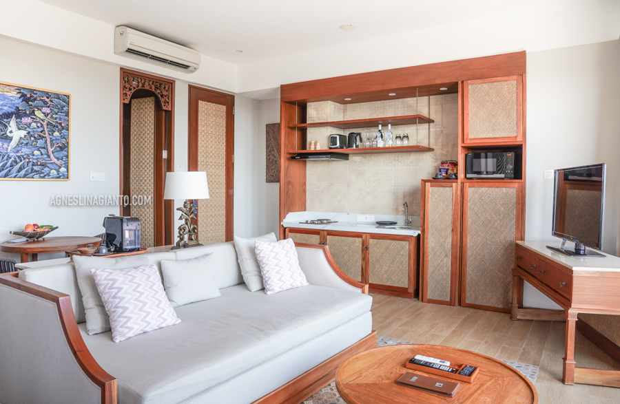 Royal Ocean Suite living room area, penthouse in in Kuta Beach, Bali