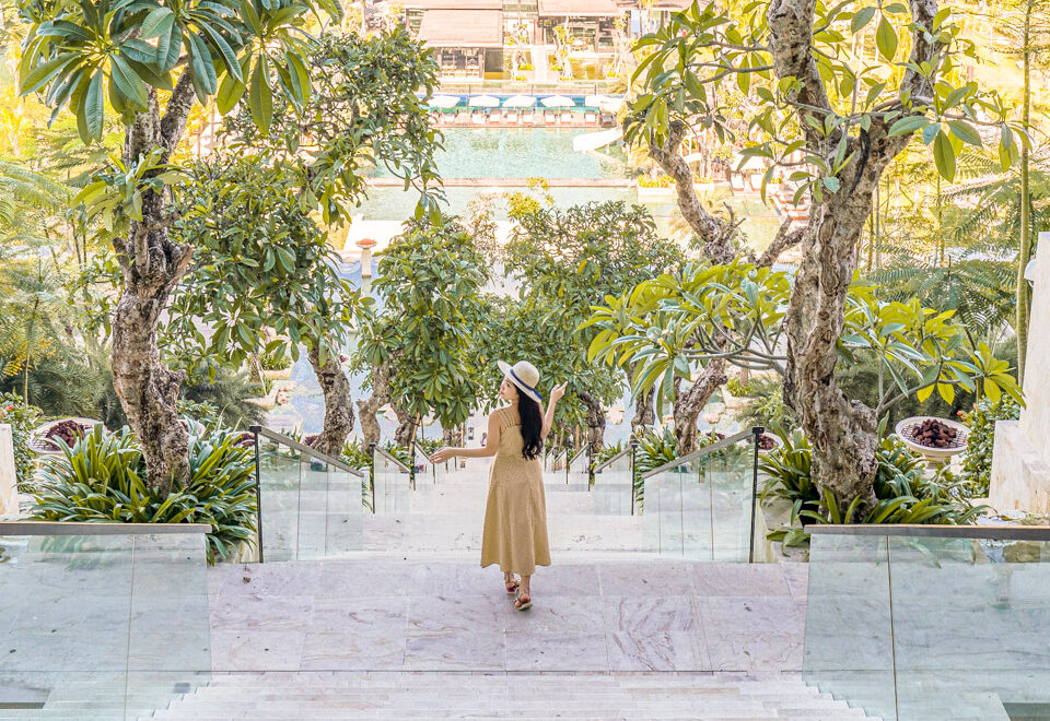 Asian female Bali luxury hotel
