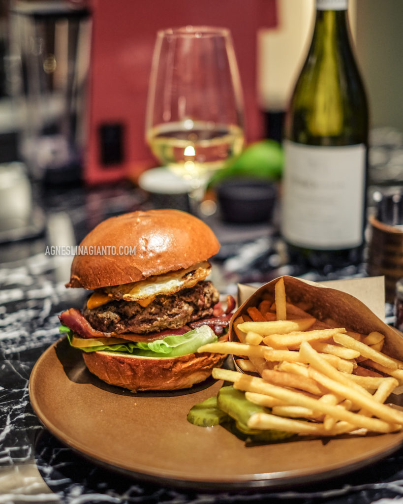 Angus Burger and French Fries in Bali