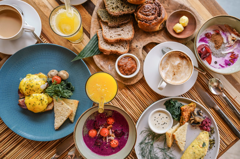 À la carte breakfast at The Purist Villas Ubud Bali