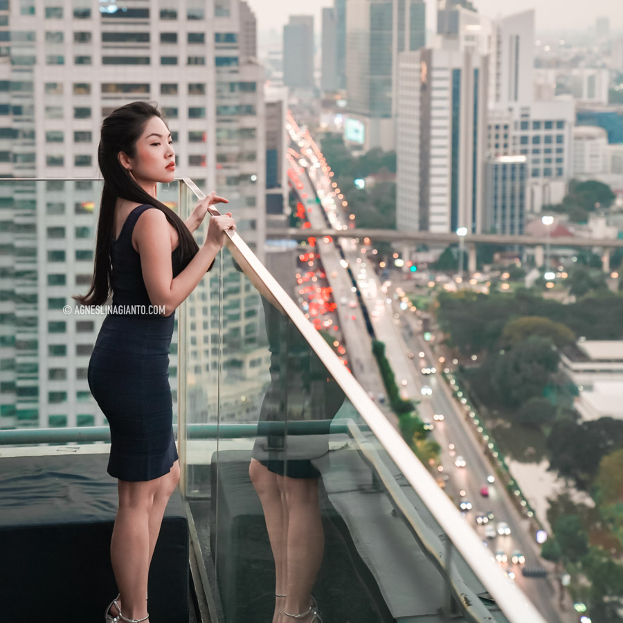 Bangkok city view from Hi So Rooftop Bar