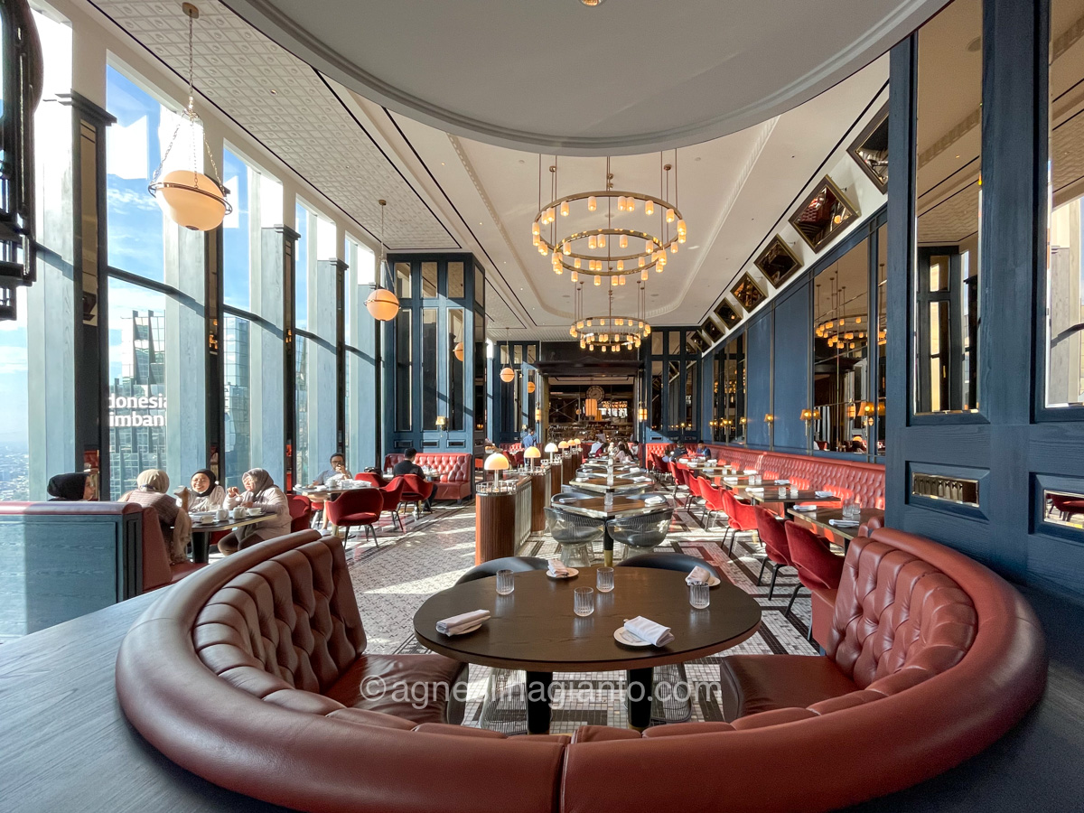 Interior of TOM's by Tom Aikens at Langham Jakarta