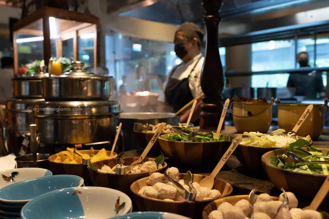 Asian noodle breakfast at Renaissance Phuket