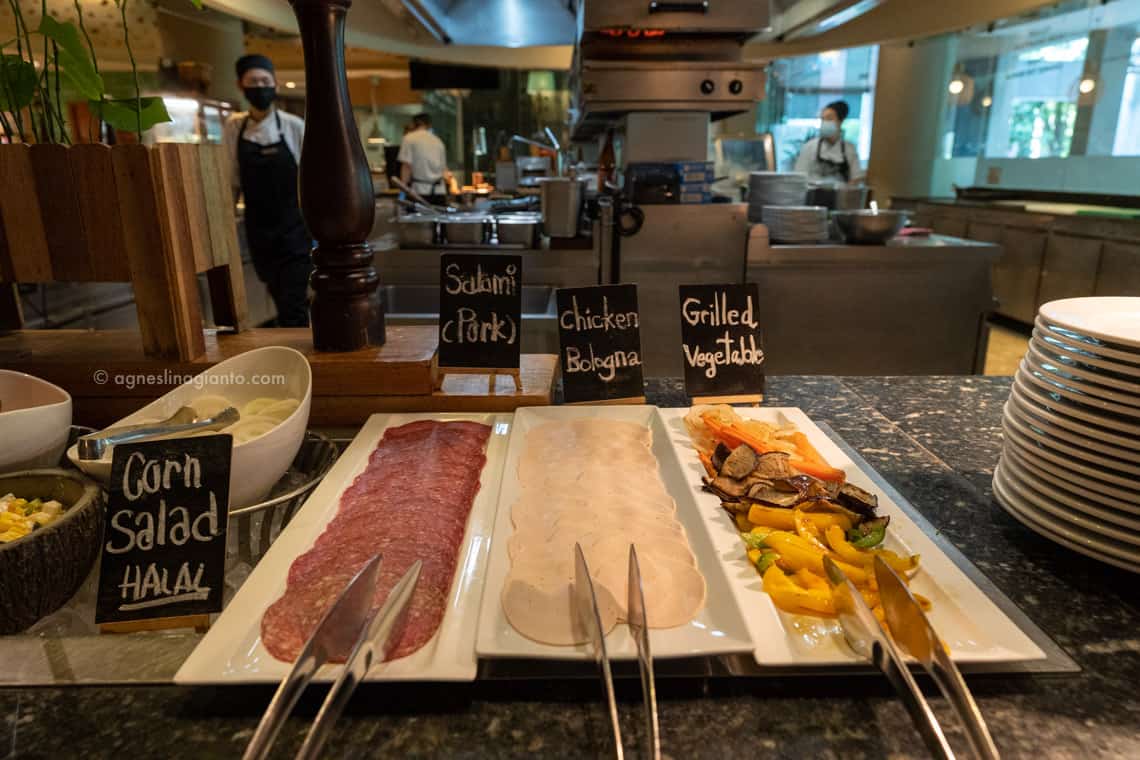 Cold cuts breakfast selection at Renaissance Phuket