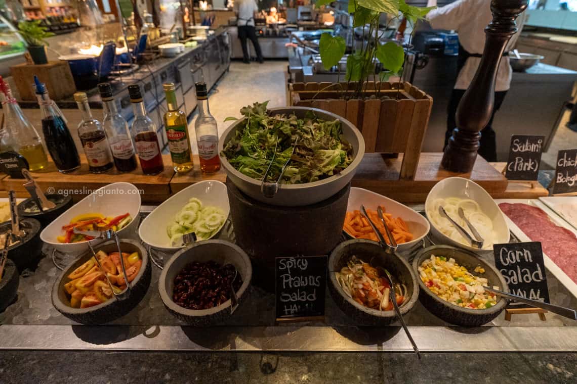 Breakfast salad bar at Renaissance Phuket Resort & Spa