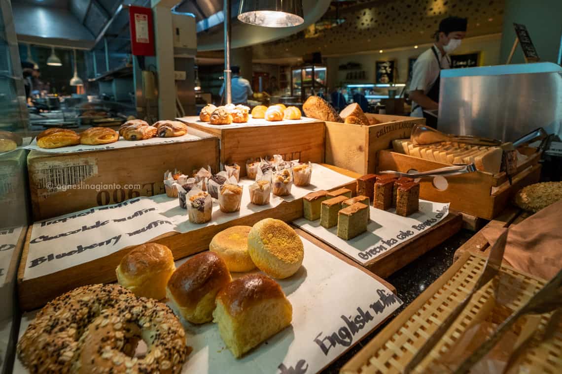 Danish, croissant, muffins, bagels and various pastry options at Renaissance Phuket breakfast buffet