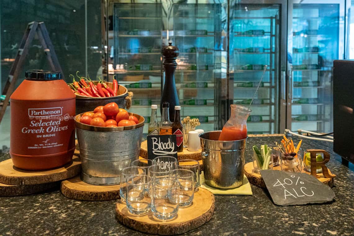 Bloody Mary breakfast option at Renaissance Phuket