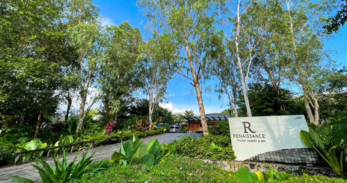Main gate at Renaissance Phuket Resort