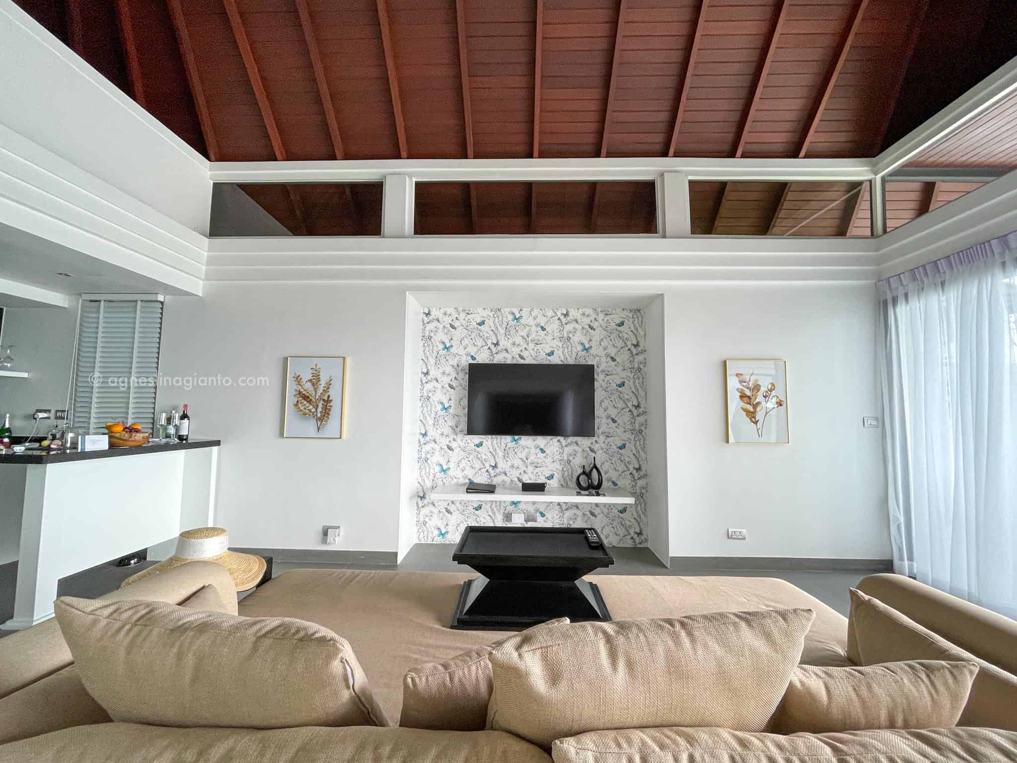 Living room at Ocean View Pool Villa