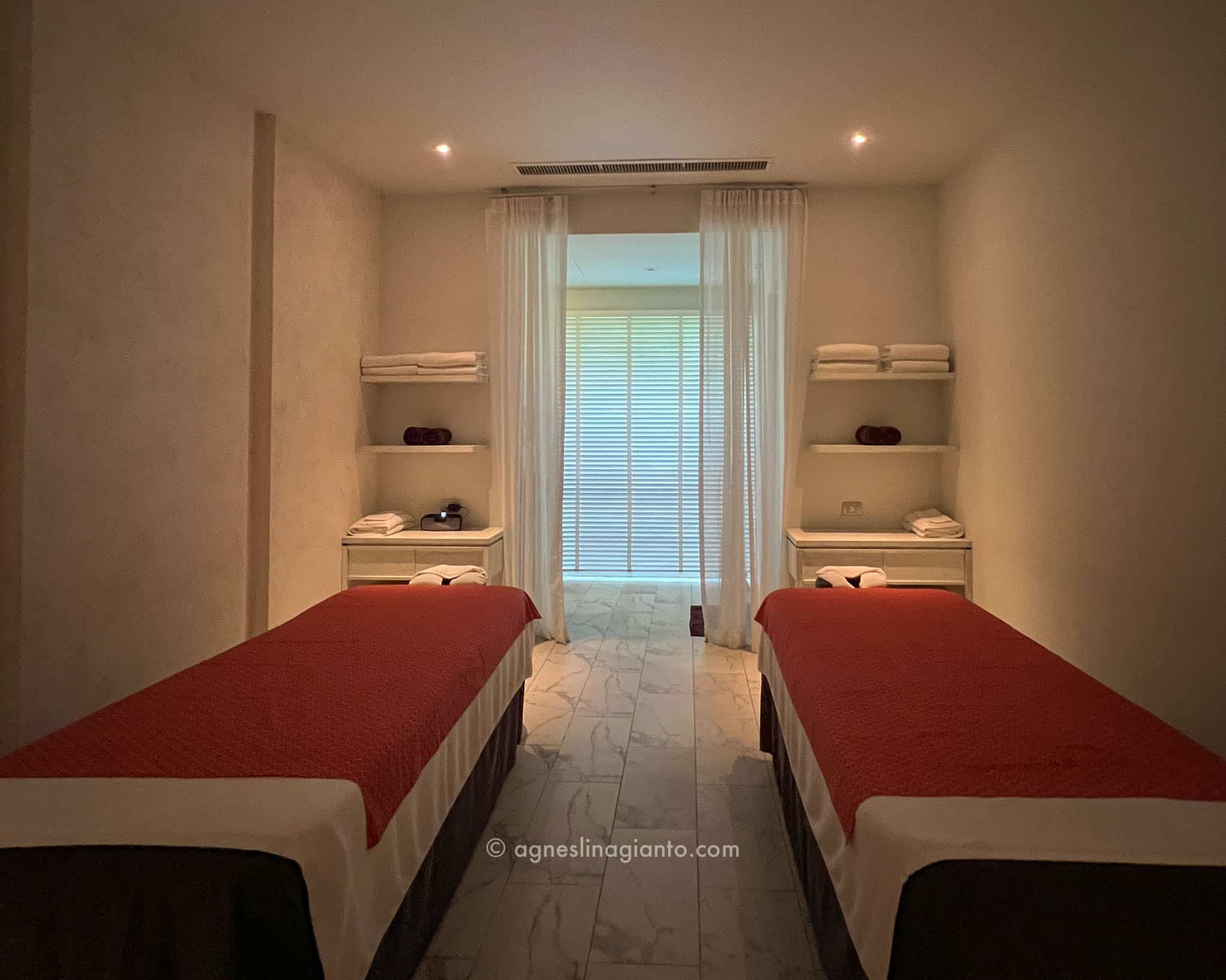 Massage room at The Pavilions Spa