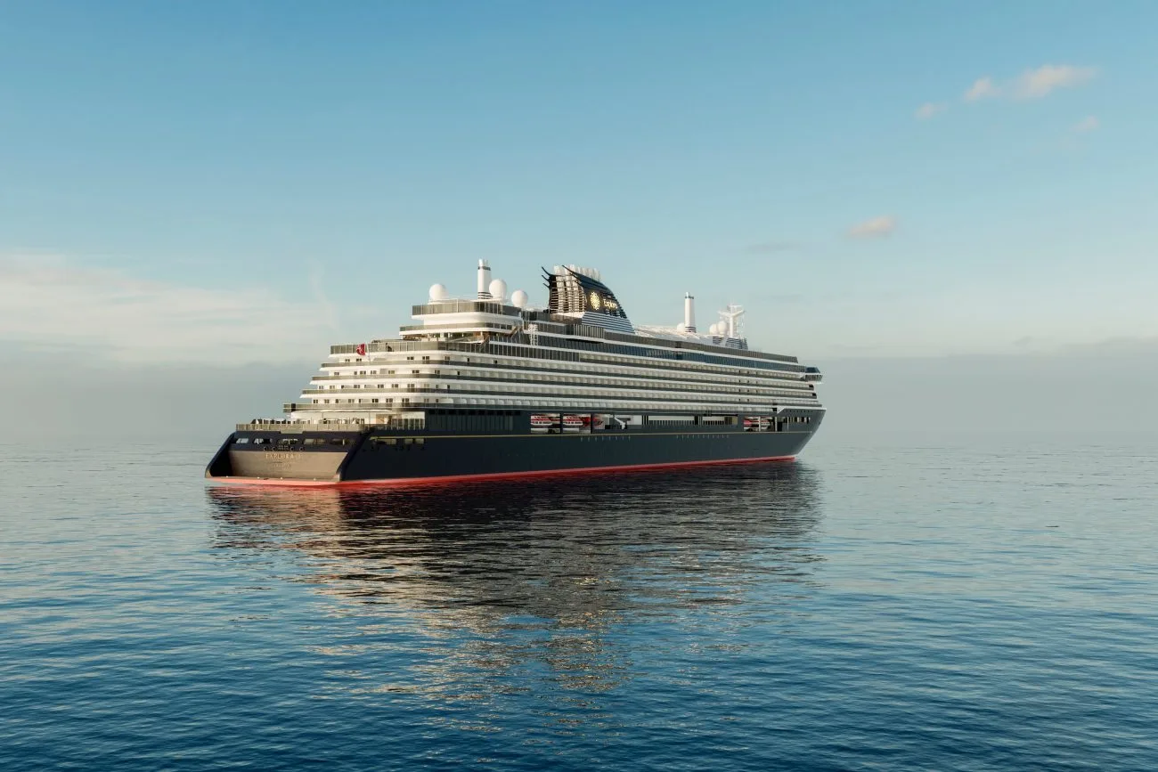 Explora Journeys EXPLORA III luxury cruise ship, aerial view