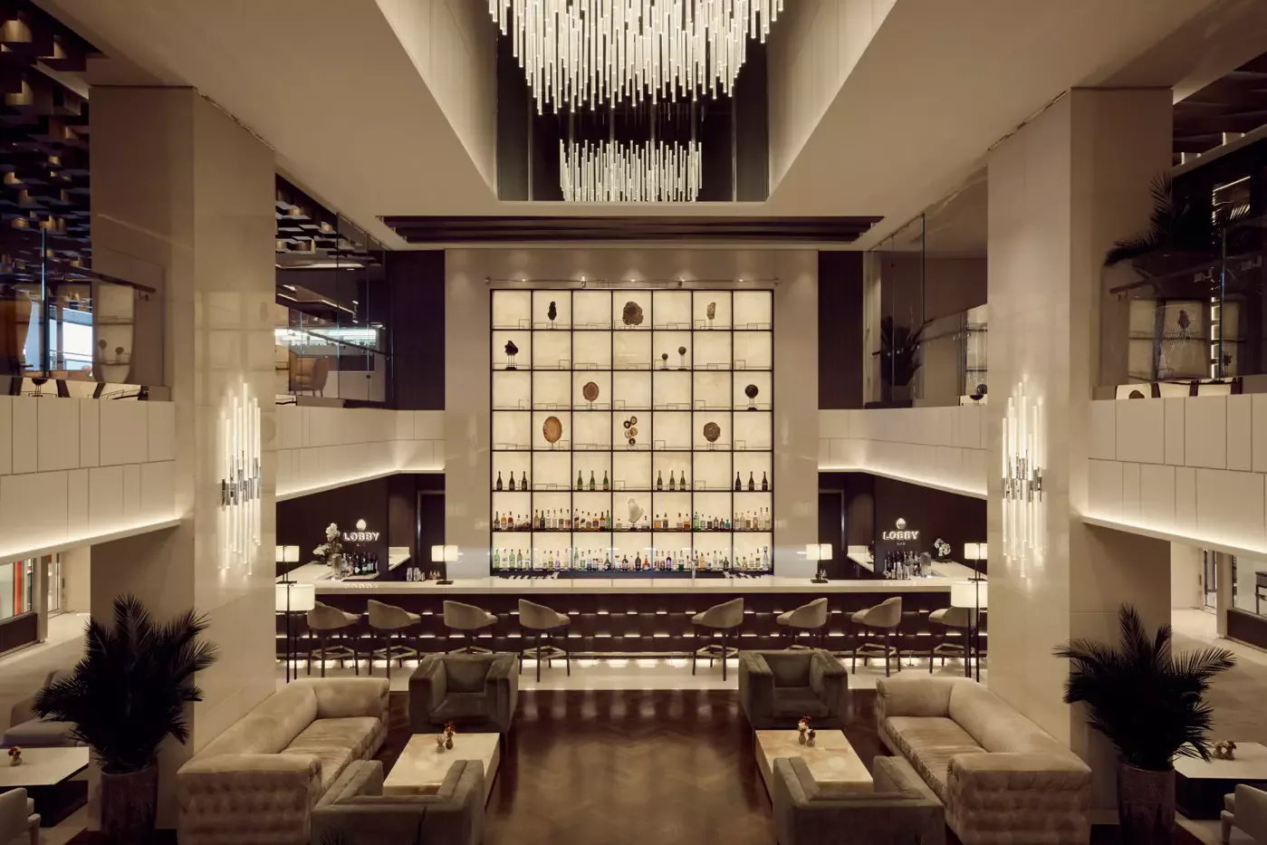The Lobby Bar aboard Explora Journeys