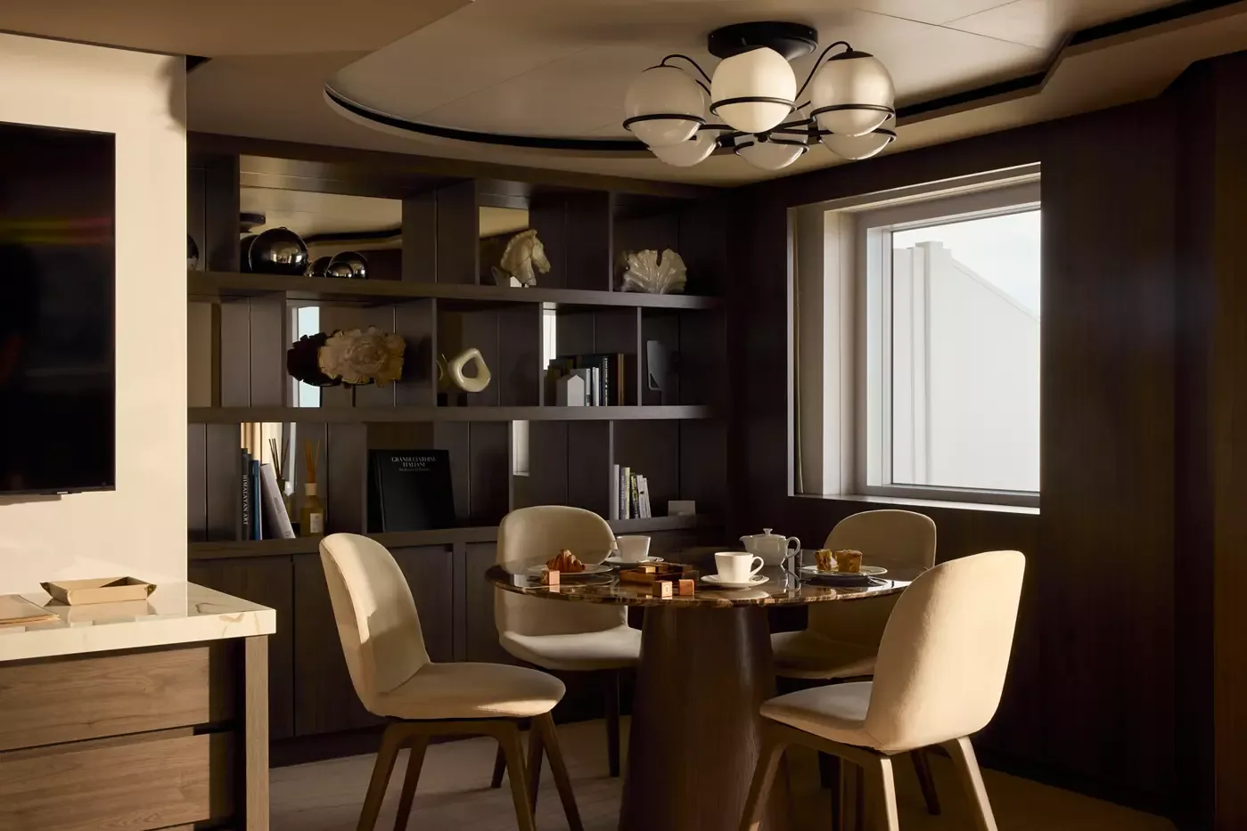 The Serenity Residence aboard Explora Journeys, an ocean-front suite with private terrace
