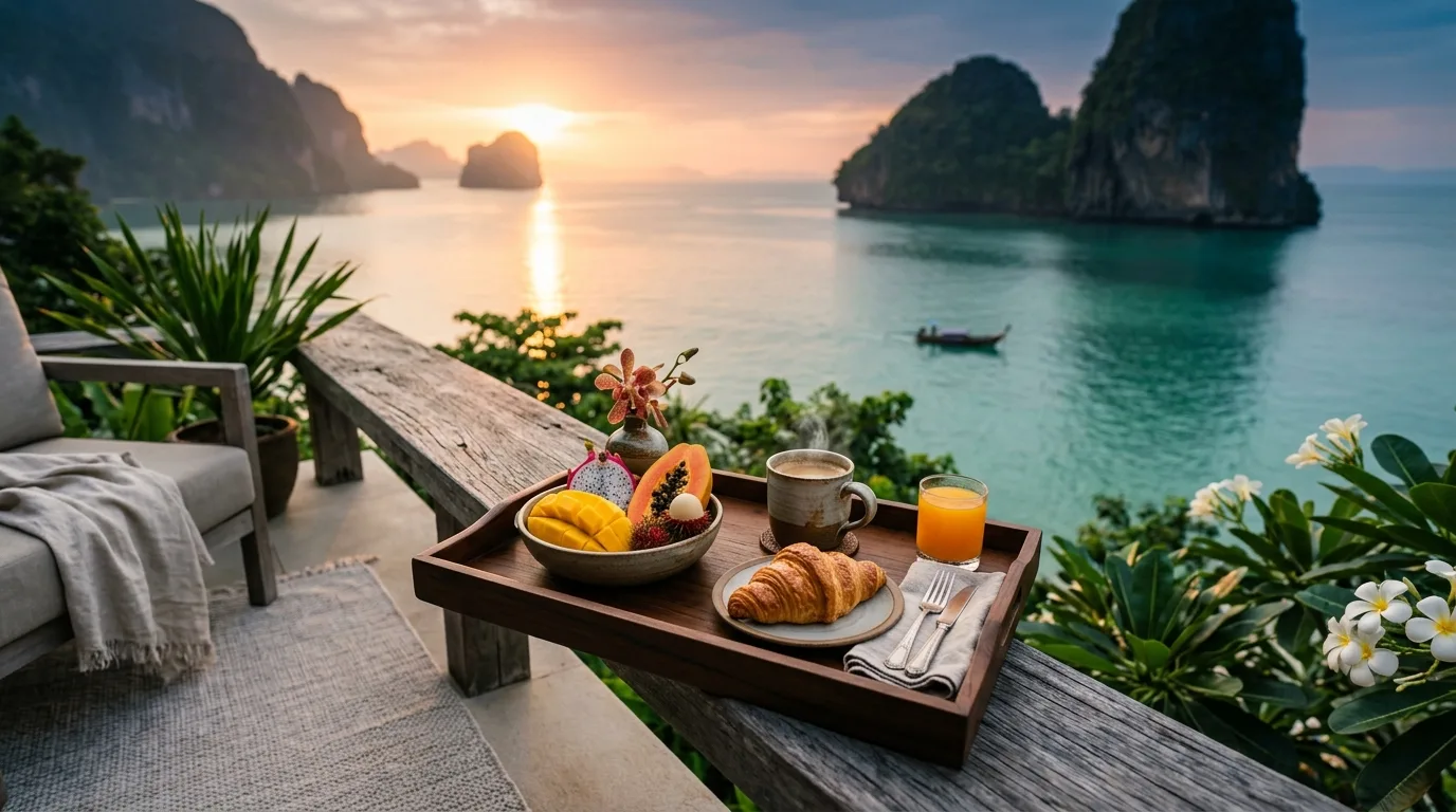 Morning over the Andaman coast at Phuket