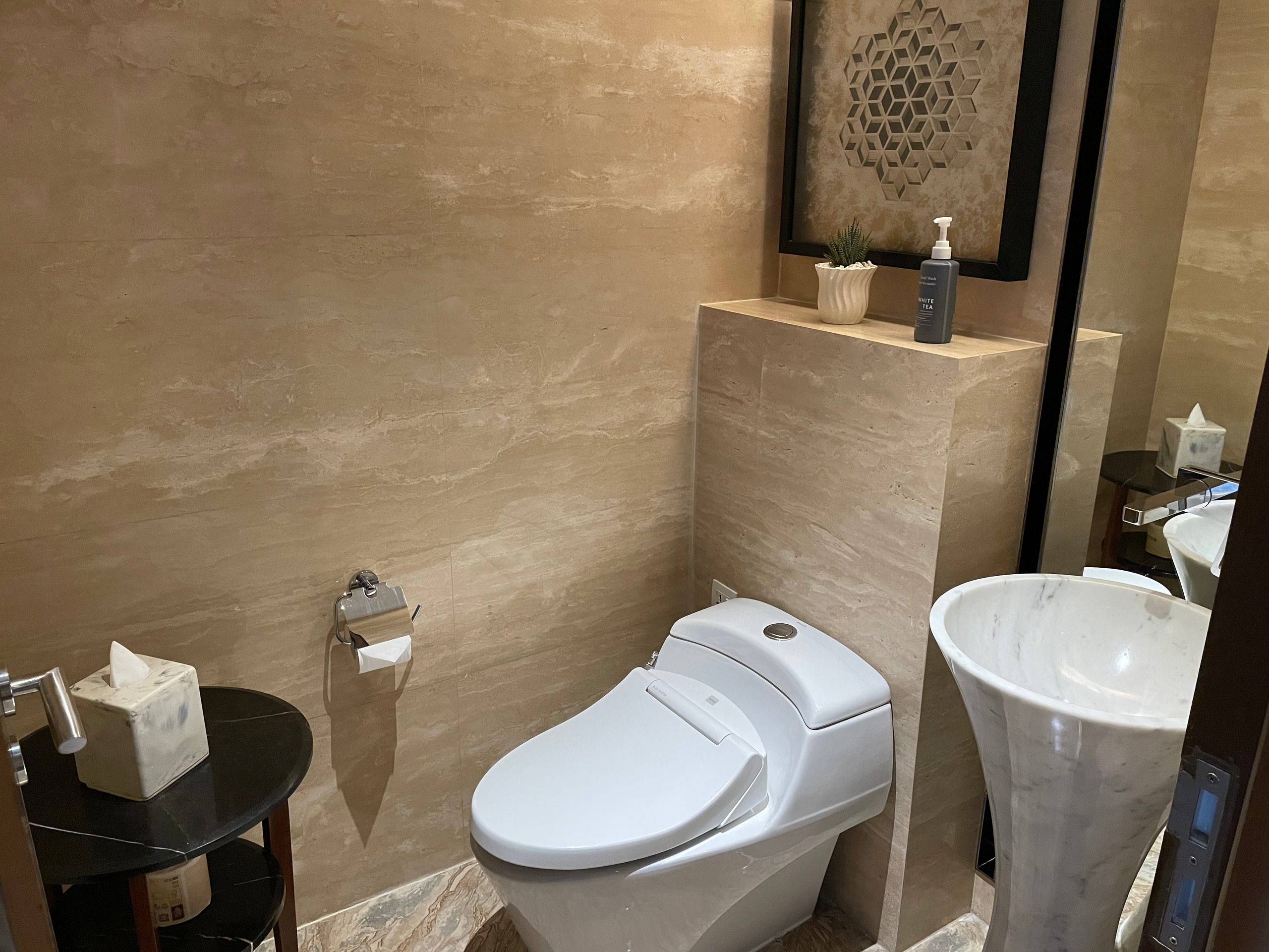 The guest powder room, off the entrance hall — The Westin Jakarta