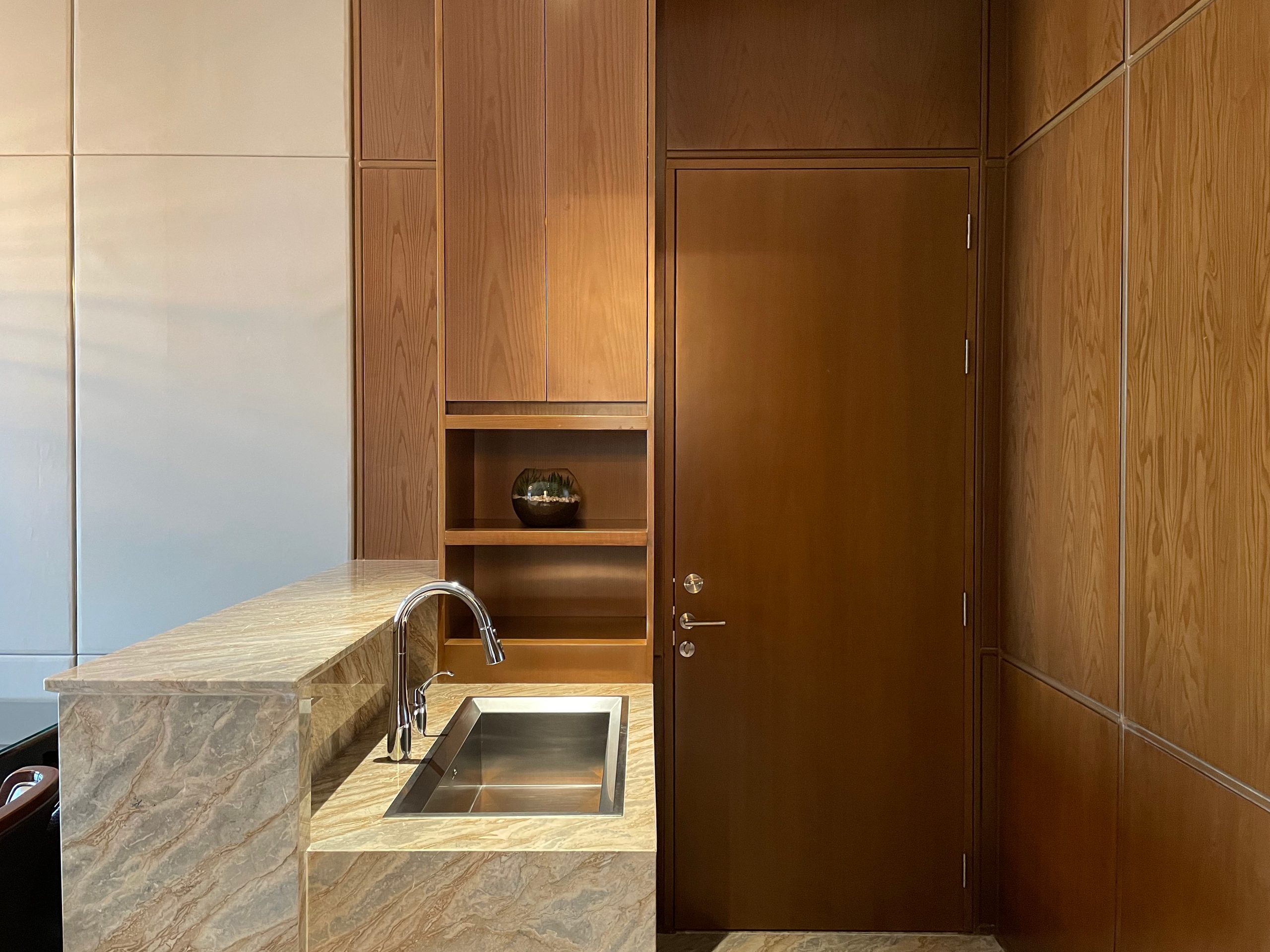 The kitchenette and pantry, with its own sink — The Westin Jakarta