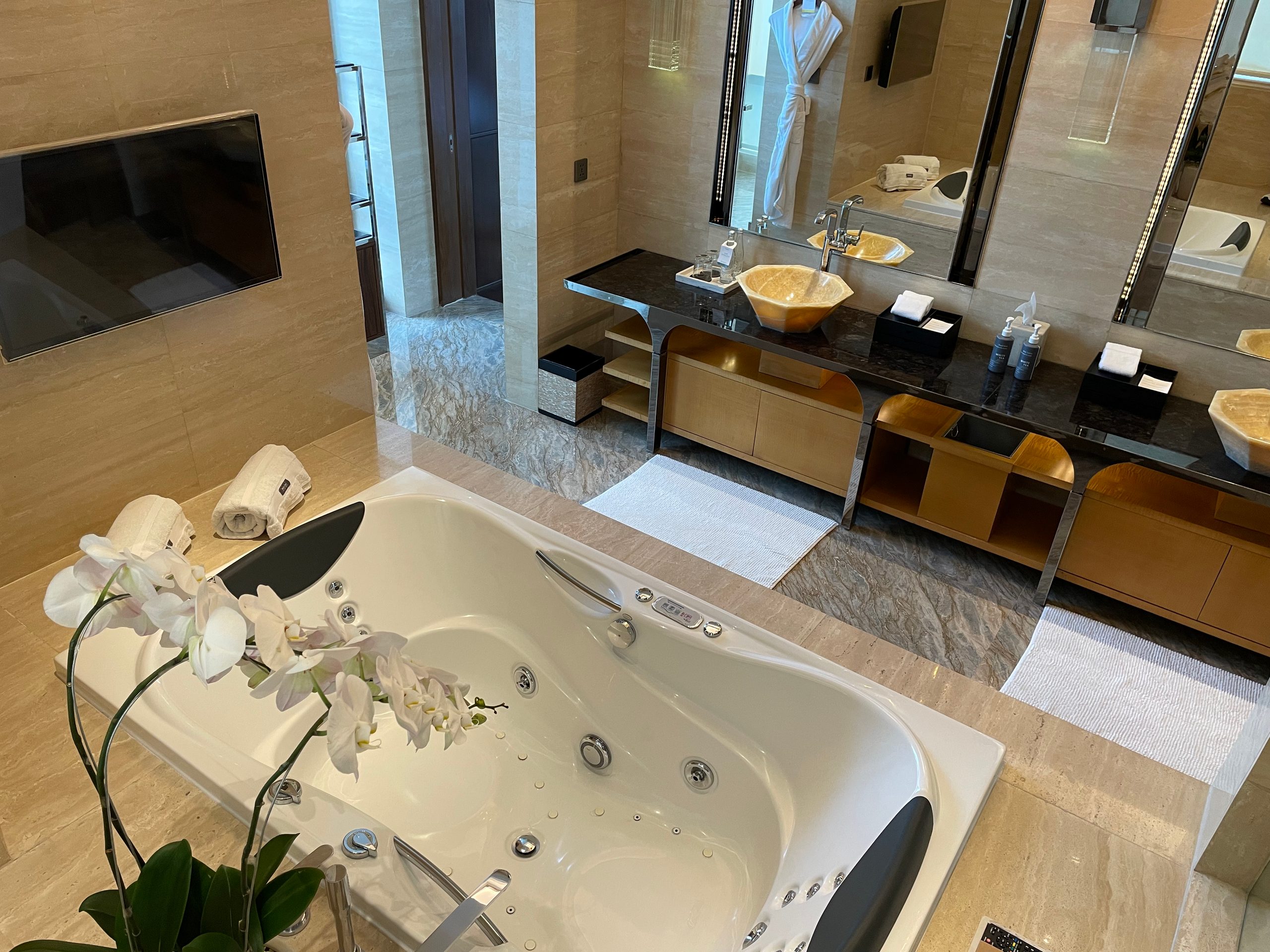 The jacuzzi tub — The Westin Jakarta