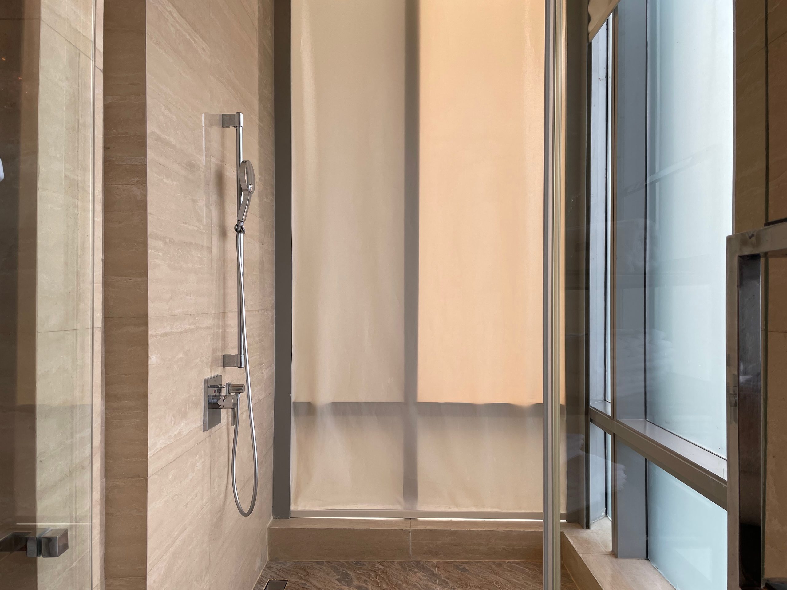 The walk-in shower — The Westin Jakarta