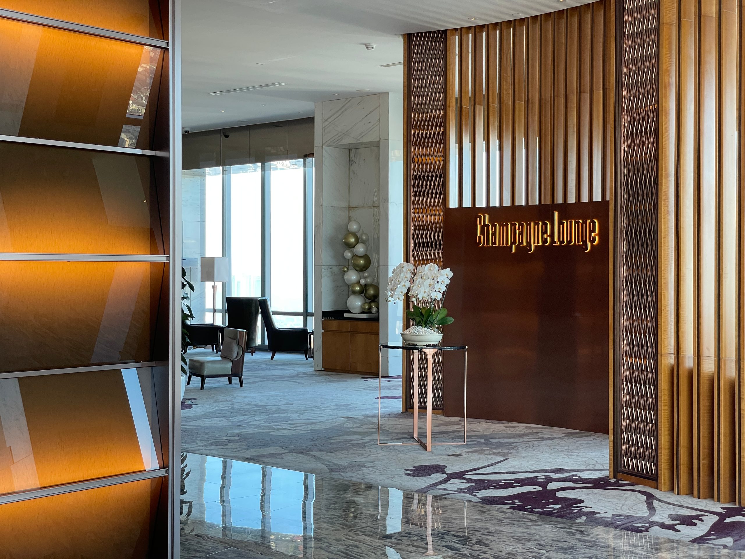 The Champagne Lounge on level 52 at The Westin Jakarta