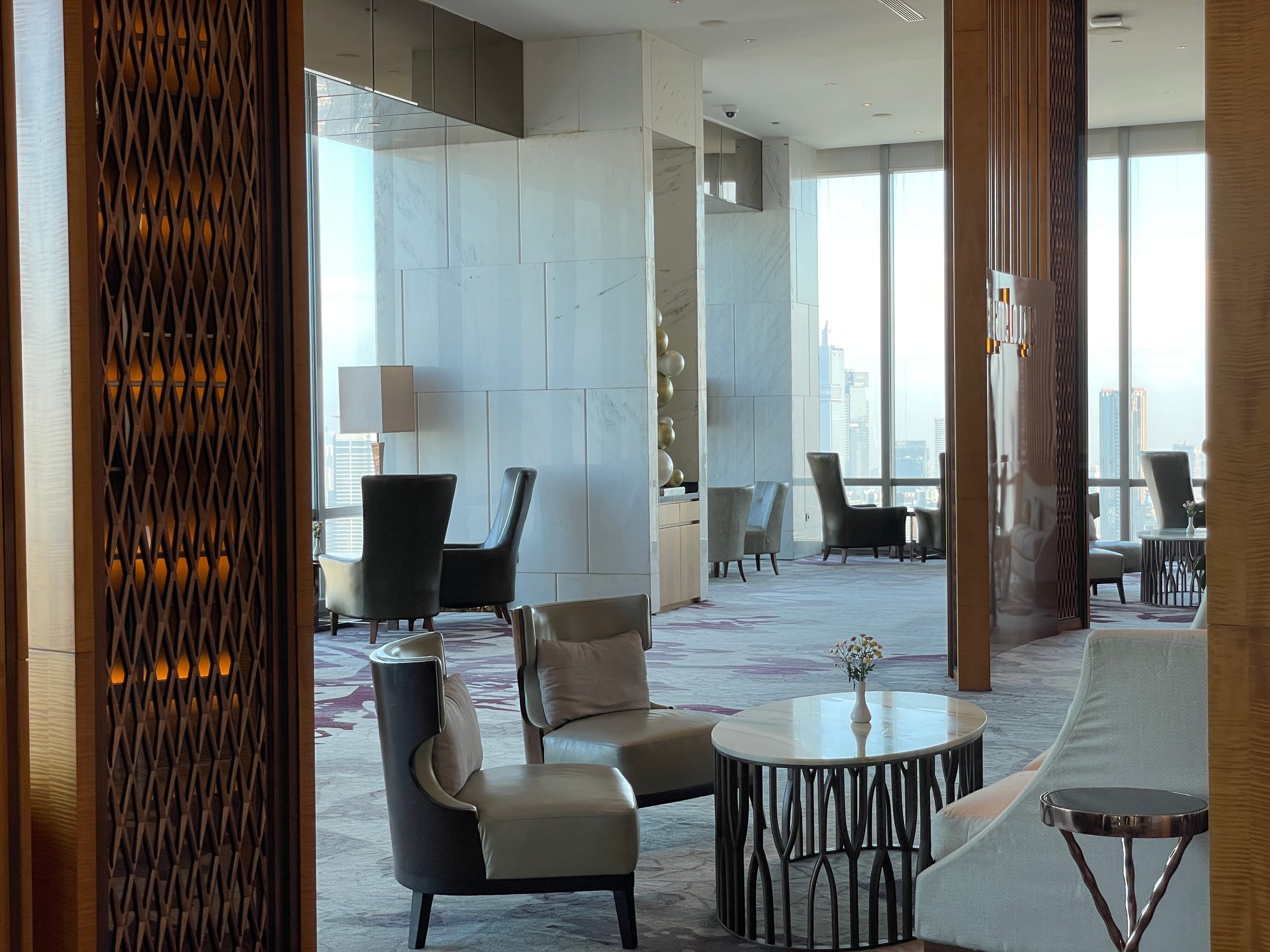The Champagne Lounge on level 52 at The Westin Jakarta