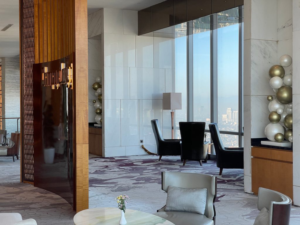 The Champagne Lounge on level 52 at The Westin Jakarta