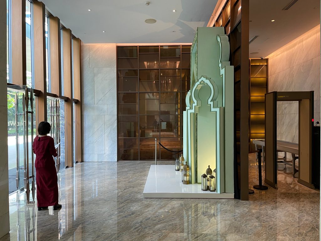 The ground-floor lobby, inside the entrance — The Westin Jakarta
