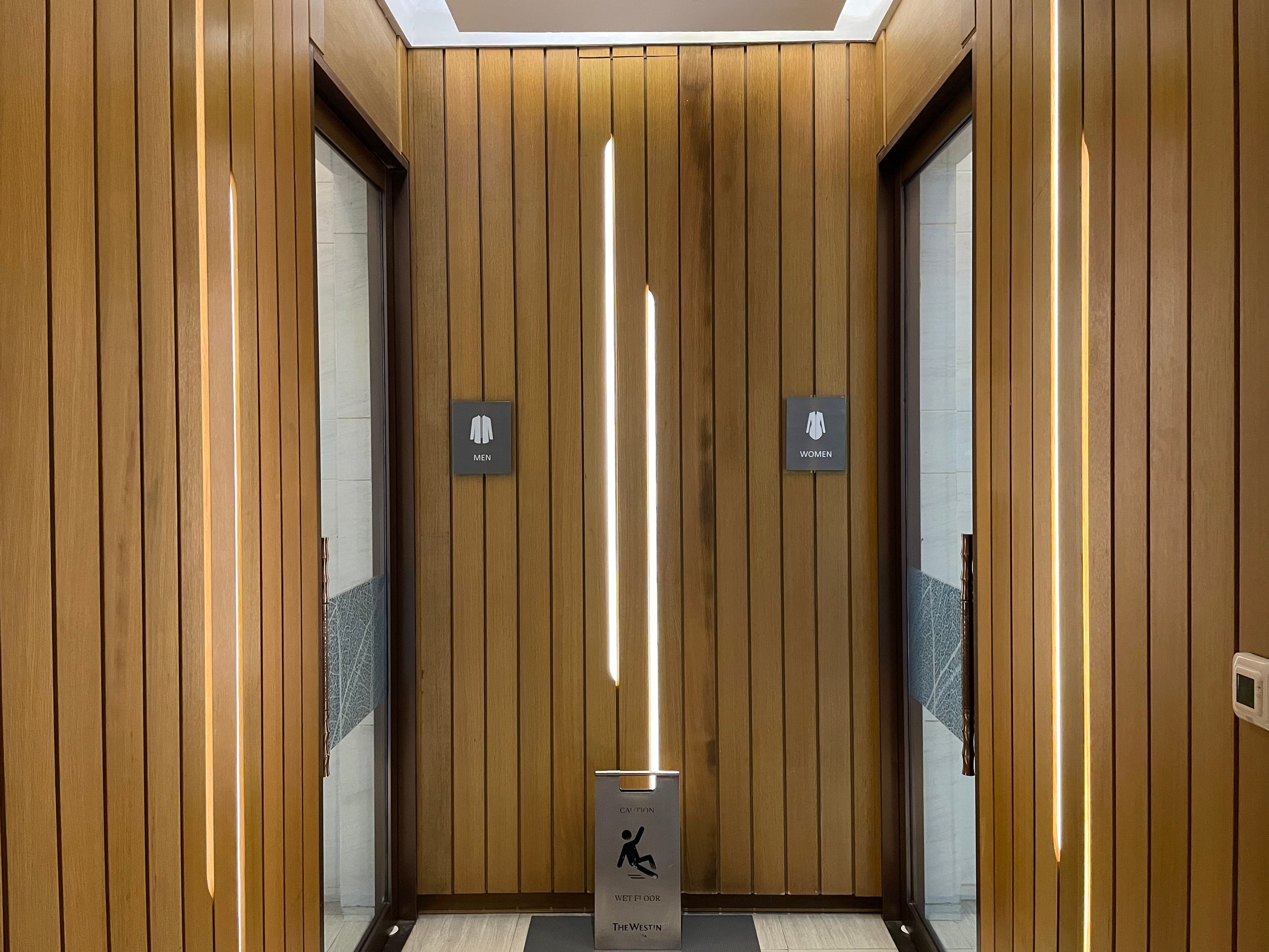 The entrance to the sauna — The Westin Jakarta