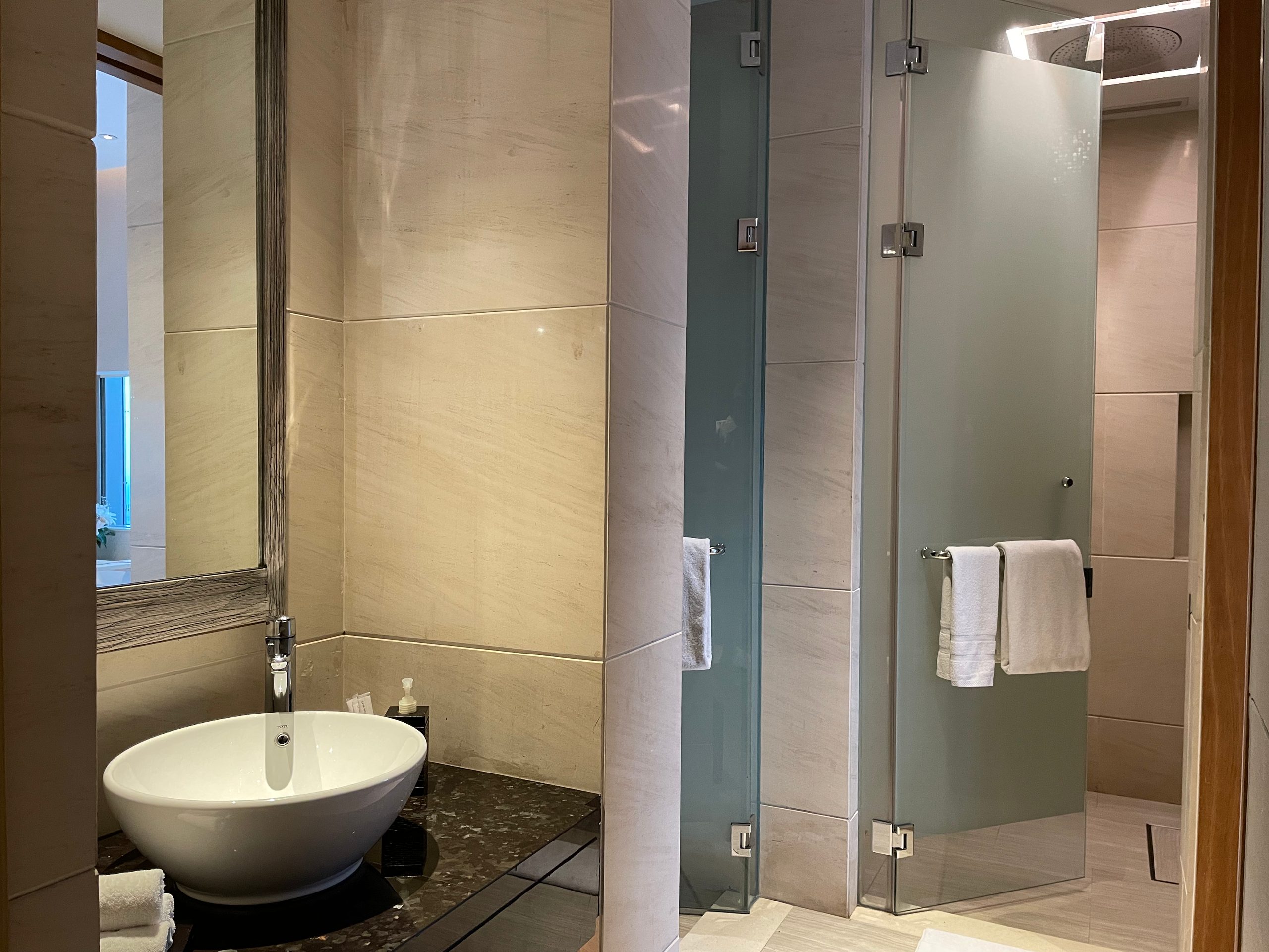 The treatment room's own bathroom and shower — The Westin Jakarta