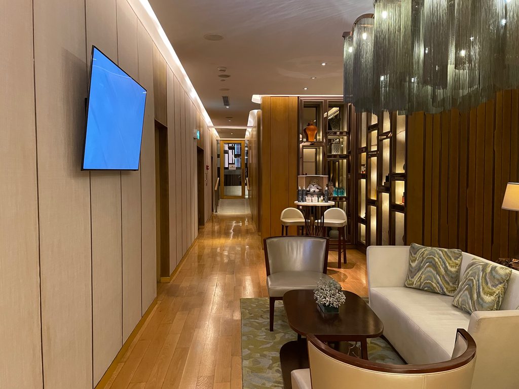The corridor linking the treatment rooms — The Westin Jakarta