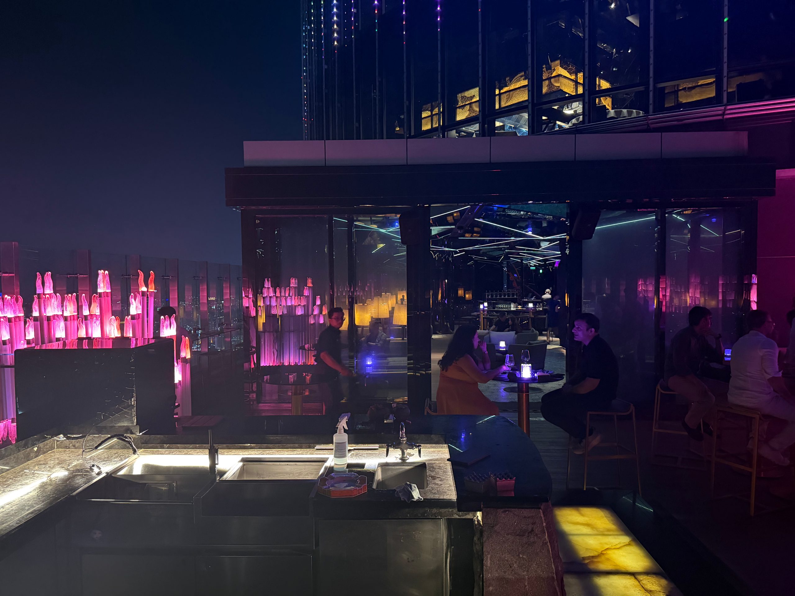 The Henshin bar and lounge at night — The Westin Jakarta