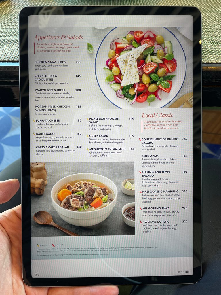 Appetisers, salads and the Local Classic page (3 of 8) — The Westin Jakarta