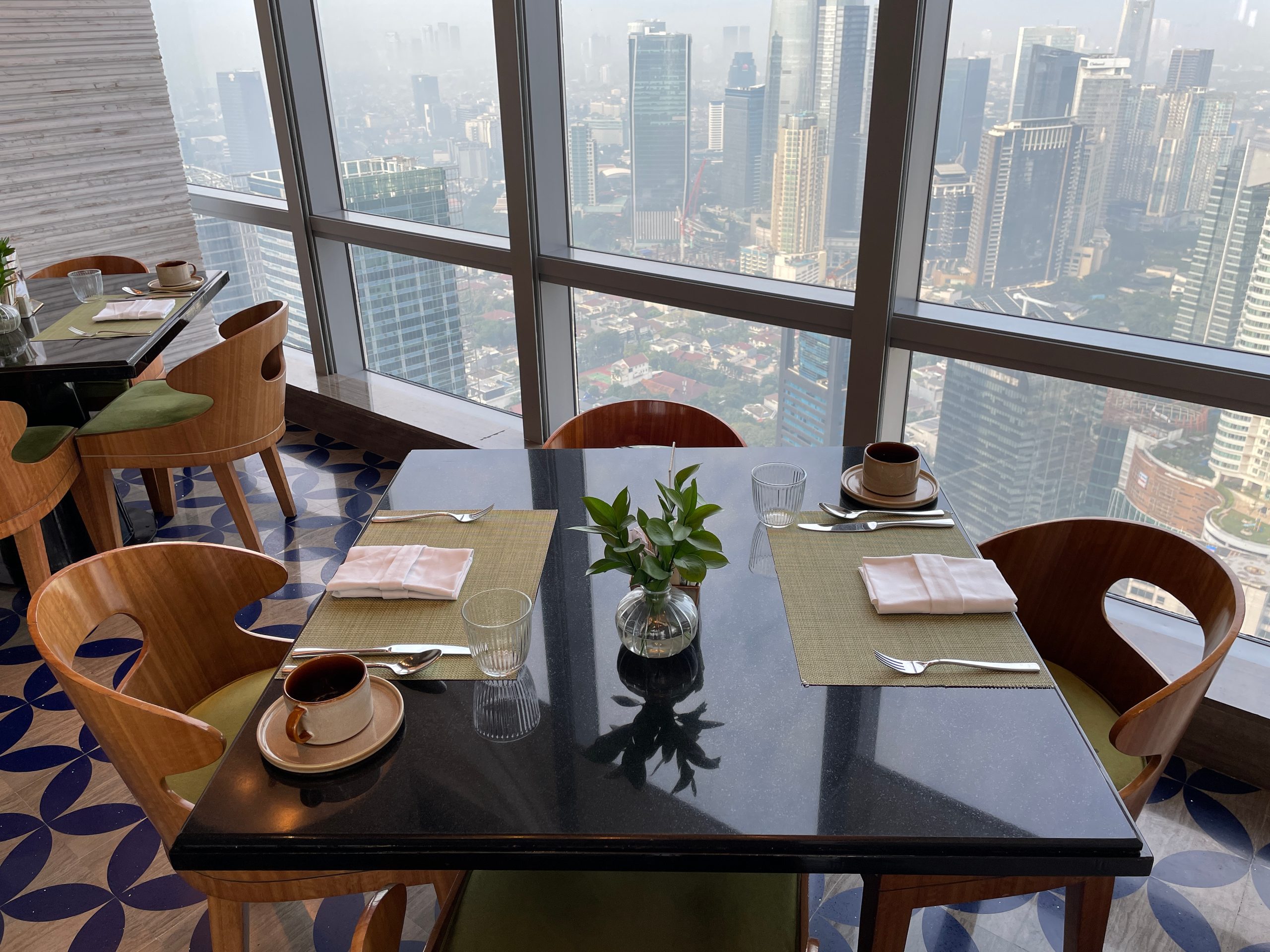 360-degree city views from the restaurant — The Westin Jakarta