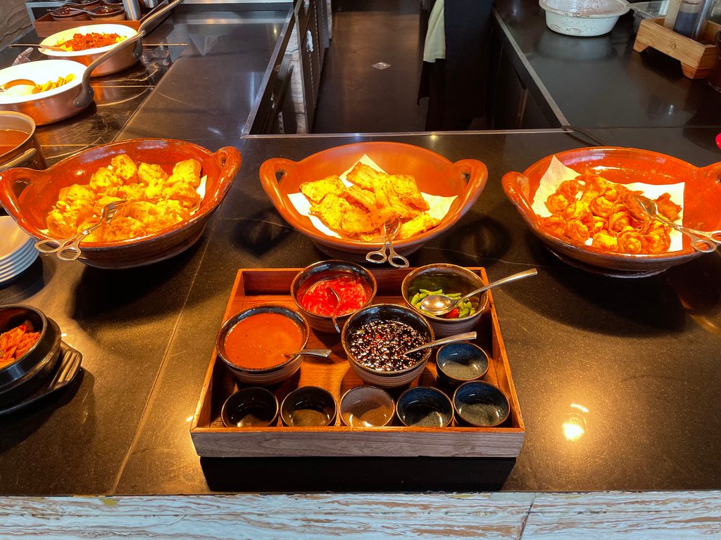 The breakfast buffet at Seasonal Tastes, the all-day dining restaurant on level 51 at The Westin Jakarta