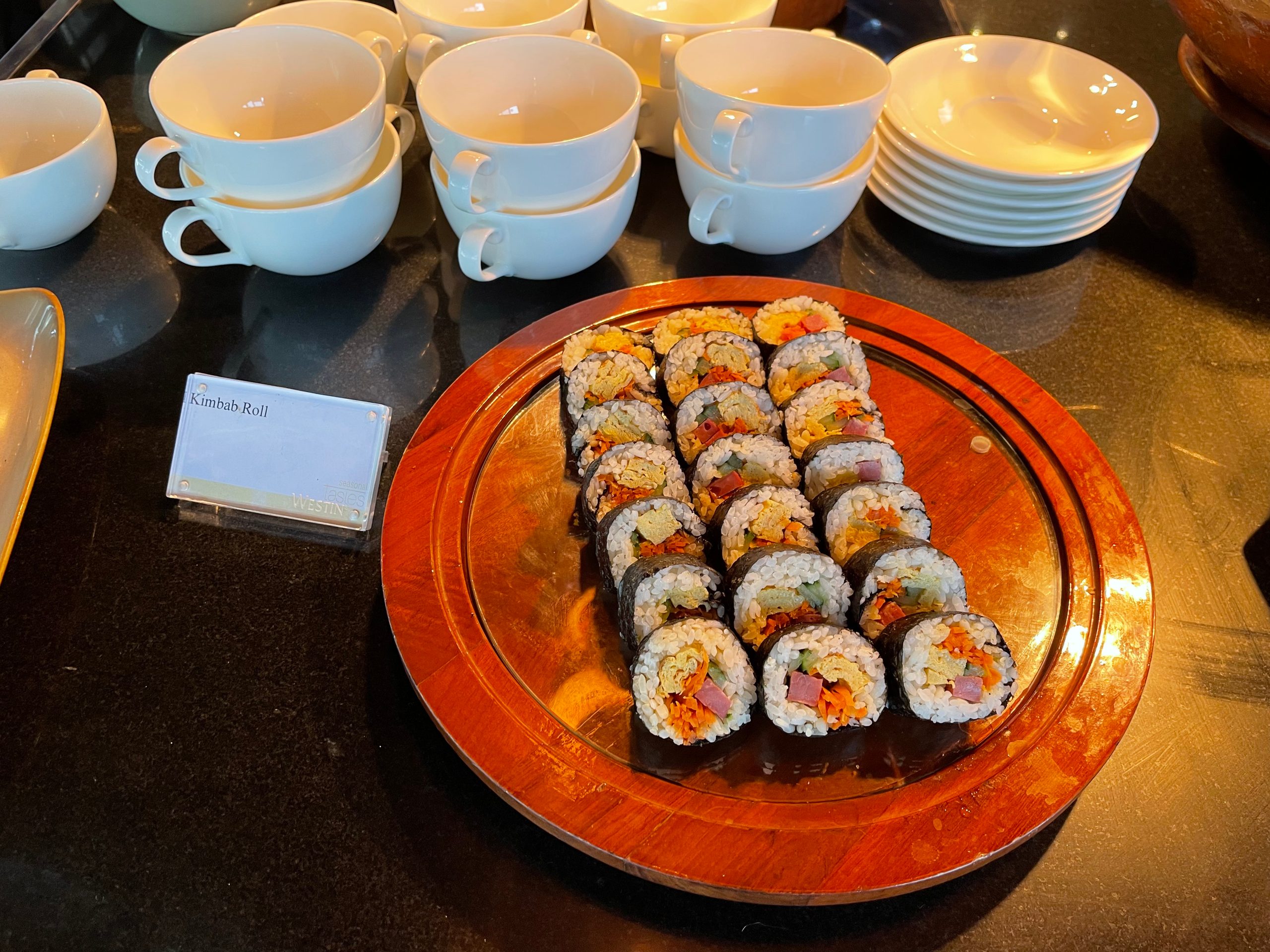 Maki rolls at the Japanese station — The Westin Jakarta