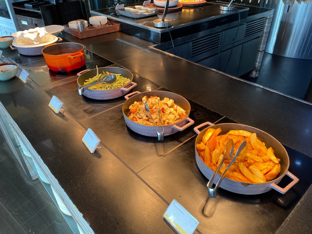 The breakfast buffet at Seasonal Tastes, the all-day dining restaurant on level 51 at The Westin Jakarta