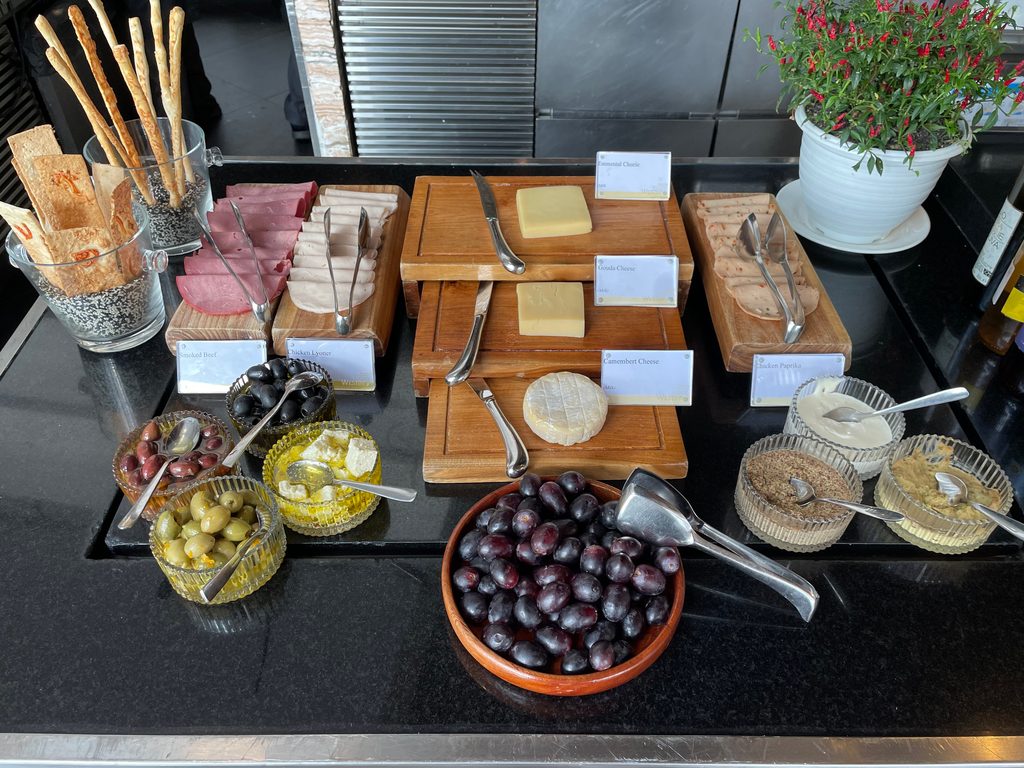 The breakfast buffet at Seasonal Tastes, the all-day dining restaurant on level 51 at The Westin Jakarta