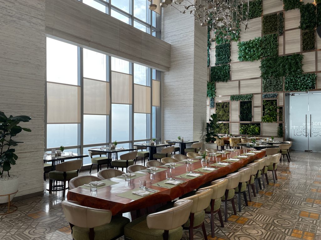 The breakfast buffet at Seasonal Tastes, the all-day dining restaurant on level 51 at The Westin Jakarta