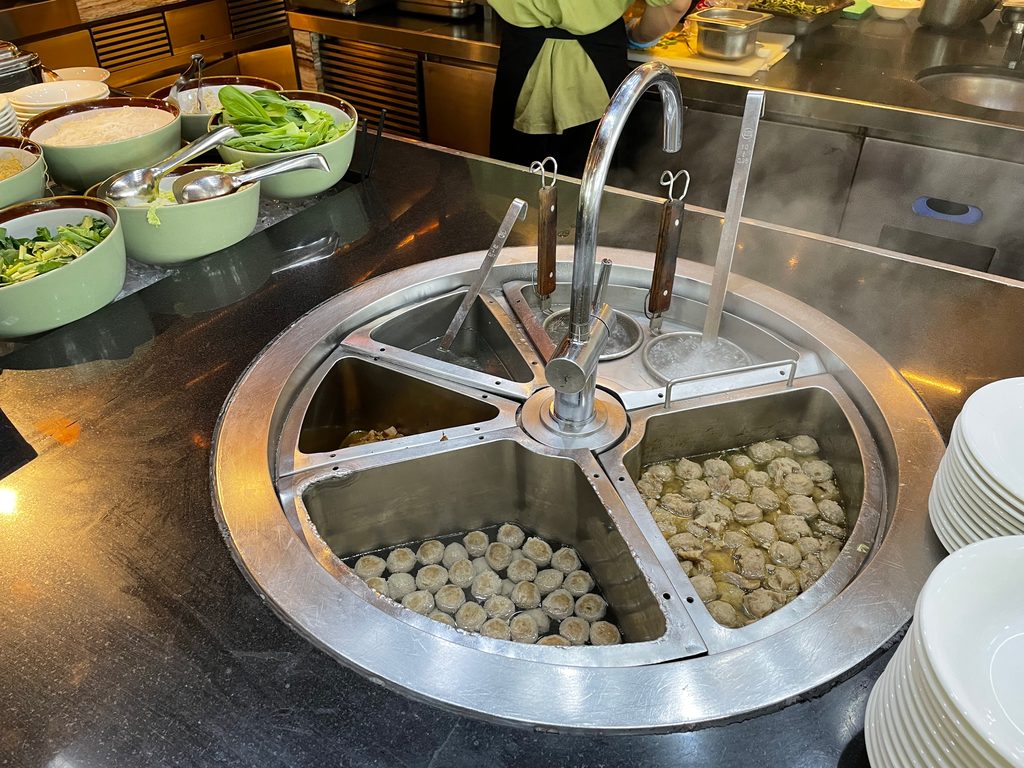 The breakfast buffet at Seasonal Tastes, the all-day dining restaurant on level 51 at The Westin Jakarta