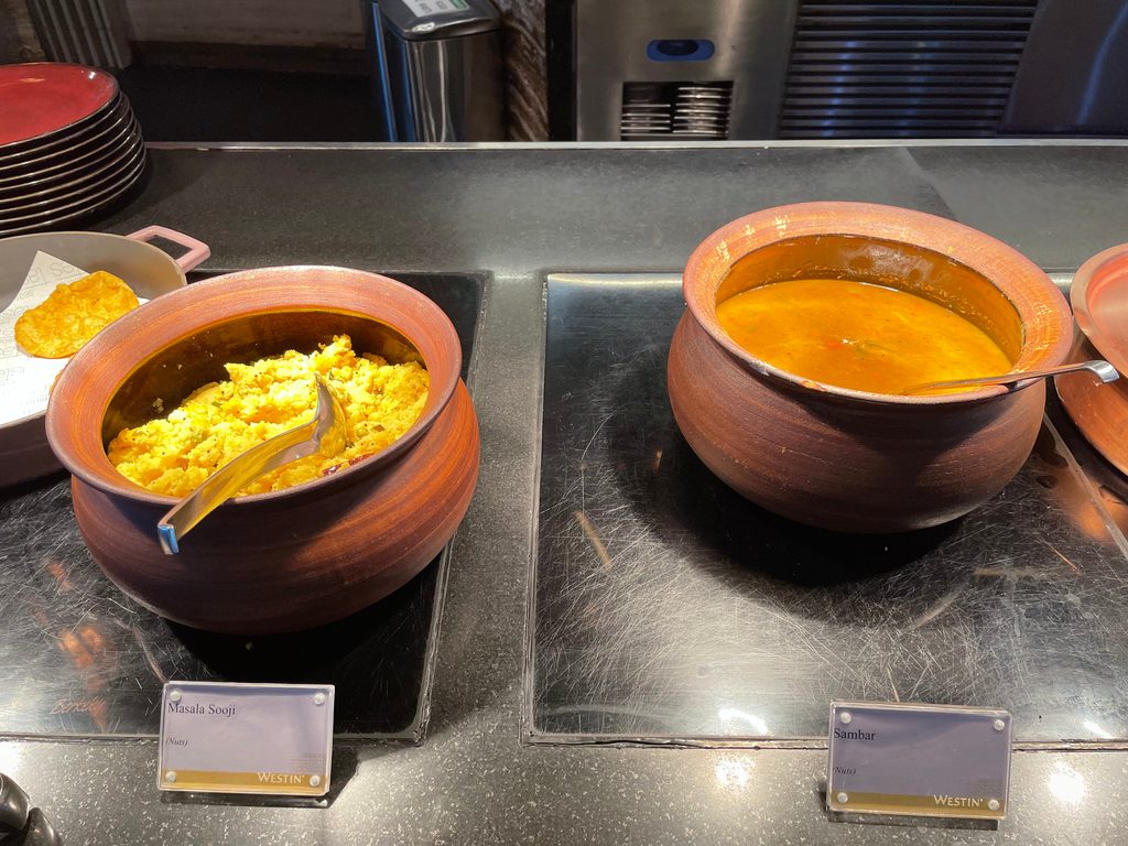 The breakfast buffet at Seasonal Tastes, the all-day dining restaurant on level 51 at The Westin Jakarta
