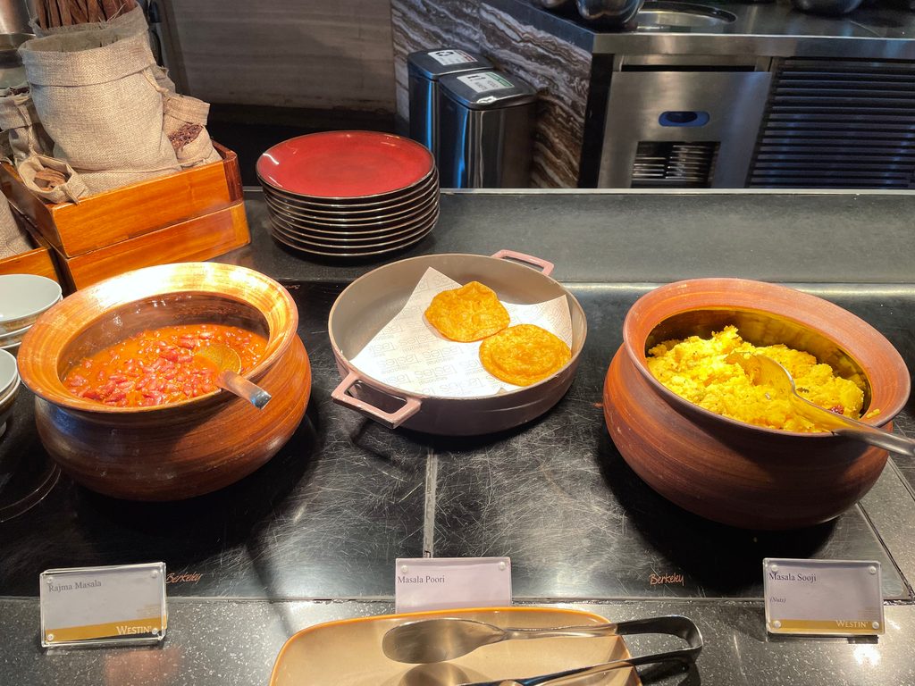 The breakfast buffet at Seasonal Tastes, the all-day dining restaurant on level 51 at The Westin Jakarta