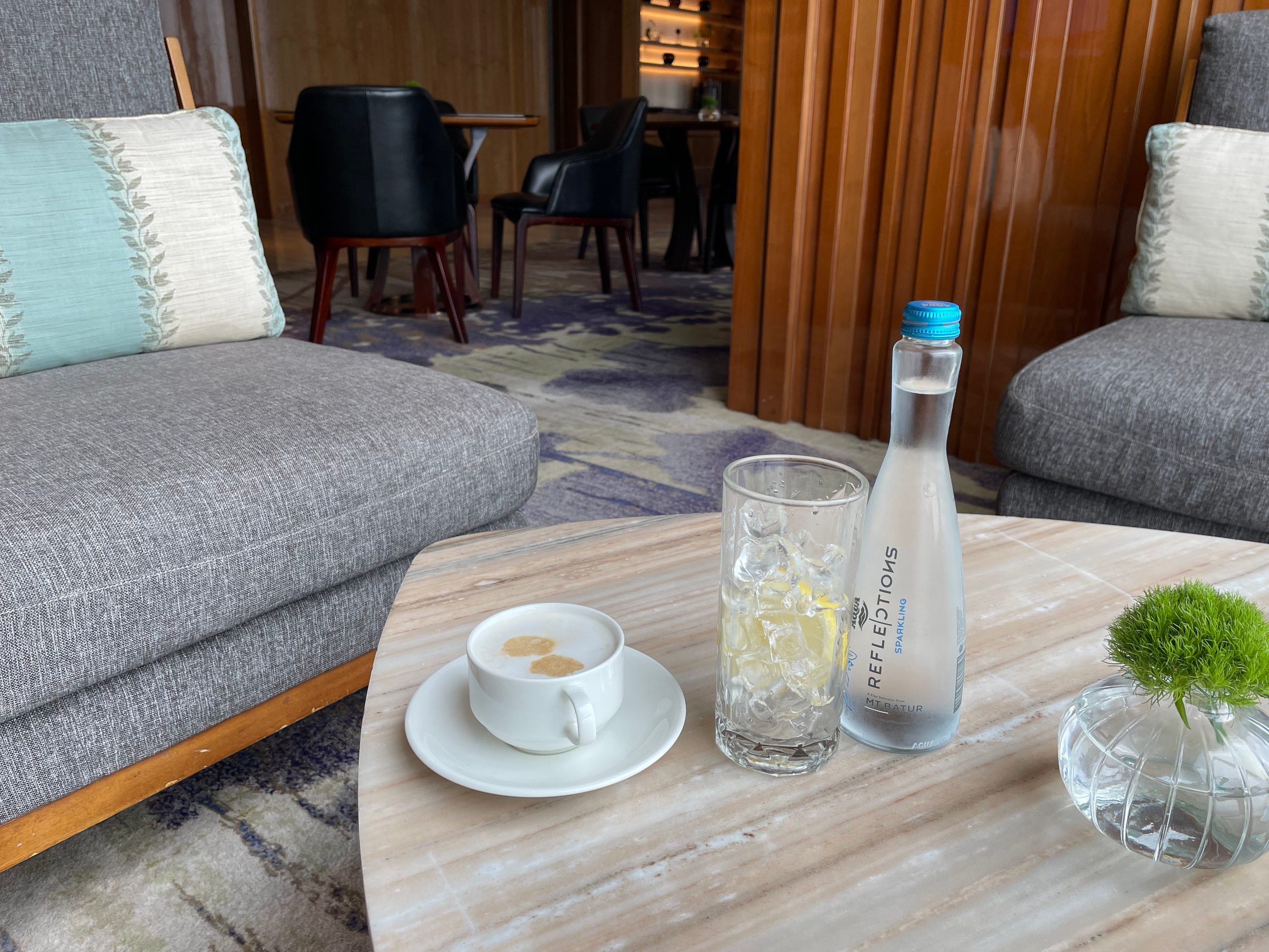 Afternoon tea service in the Westin Club lounge on level 65 at The Westin Jakarta