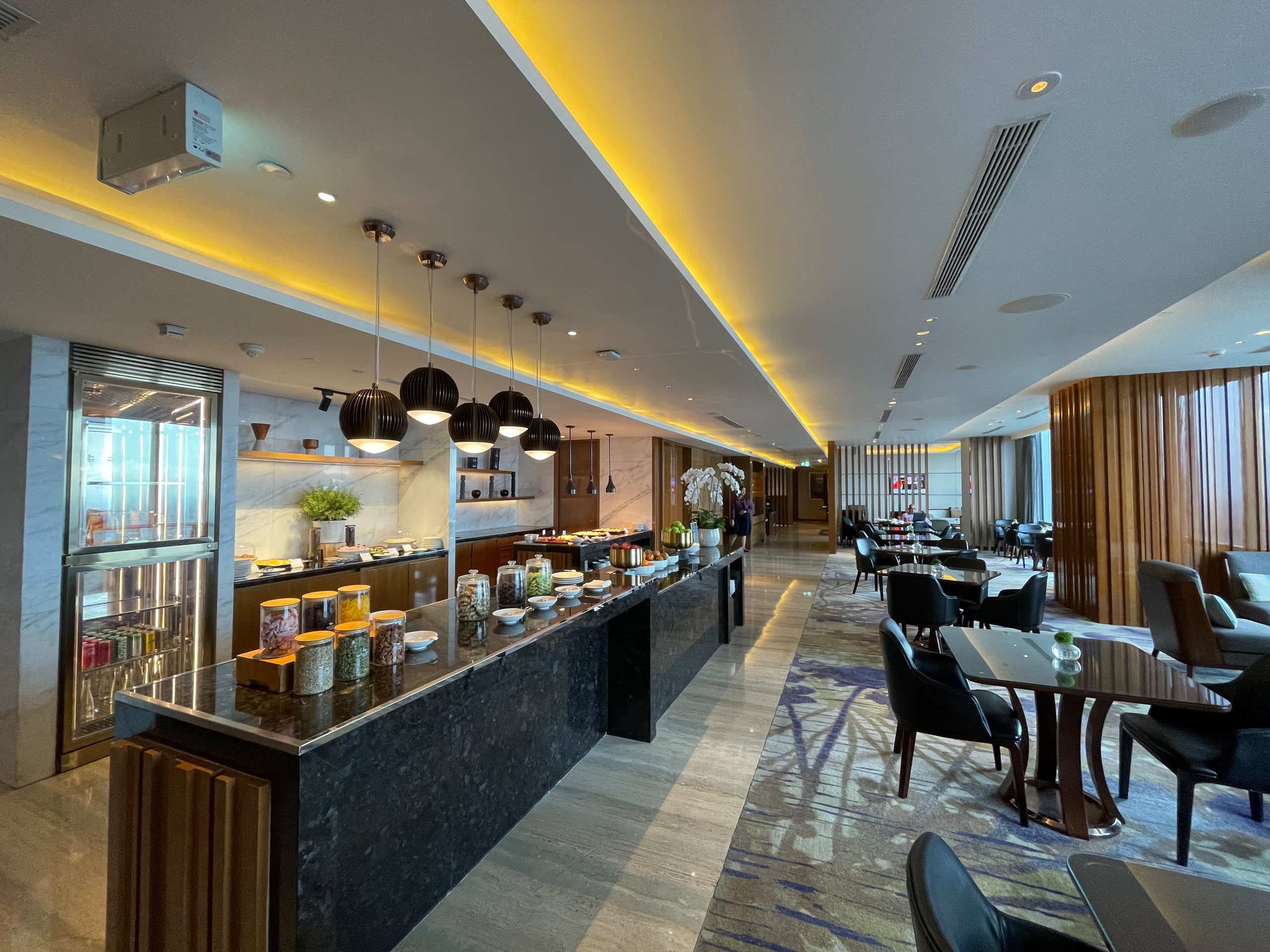 Afternoon tea service in the Westin Club lounge on level 65 at The Westin Jakarta