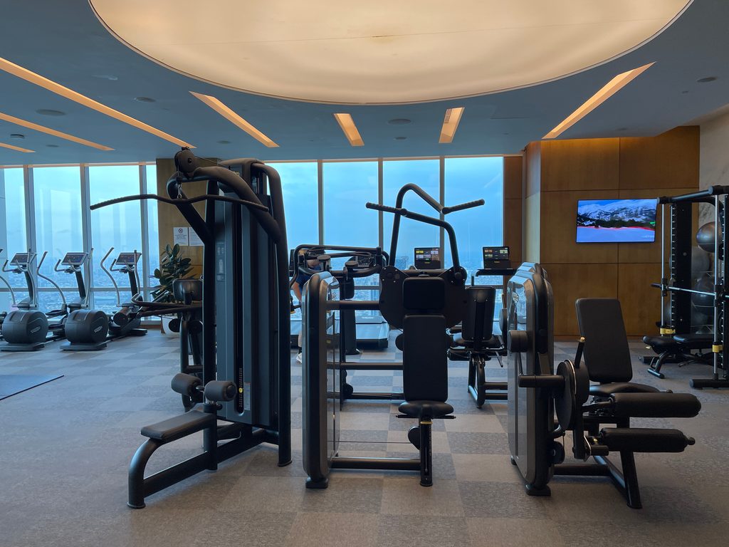 The WestinWORKOUT fitness studio on level 50 at The Westin Jakarta
