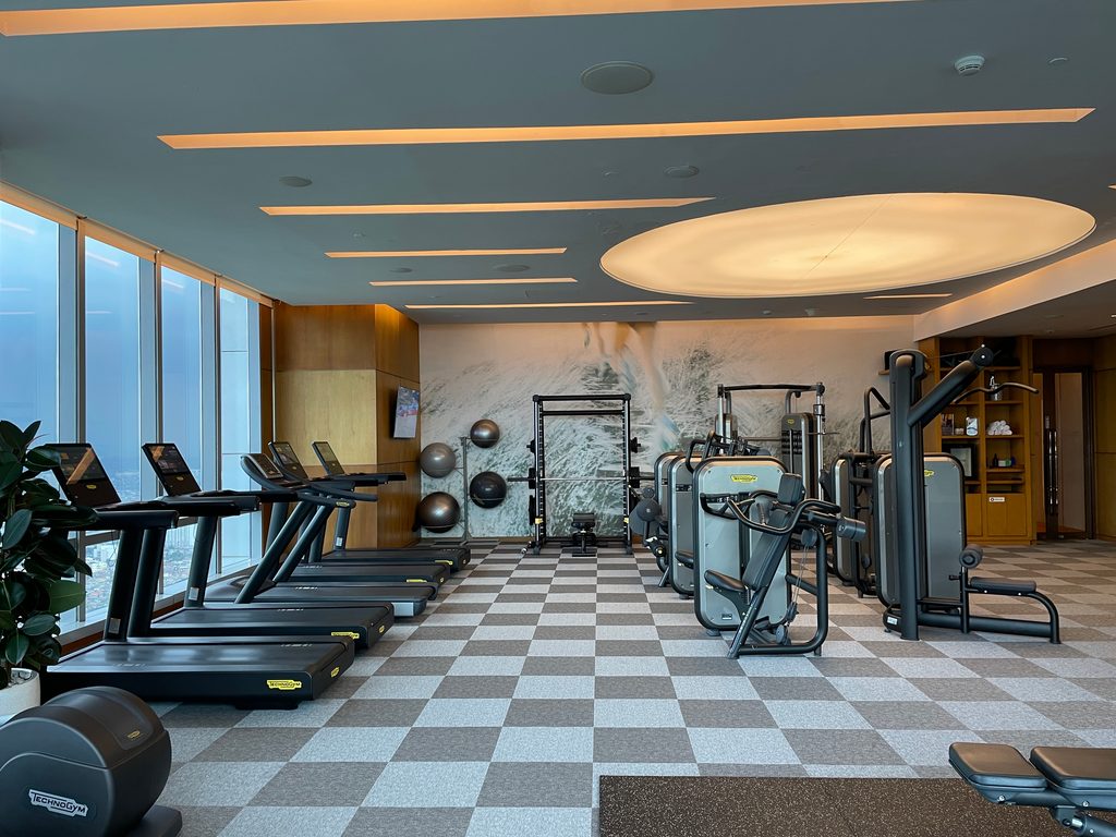 The WestinWORKOUT fitness studio on level 50 at The Westin Jakarta