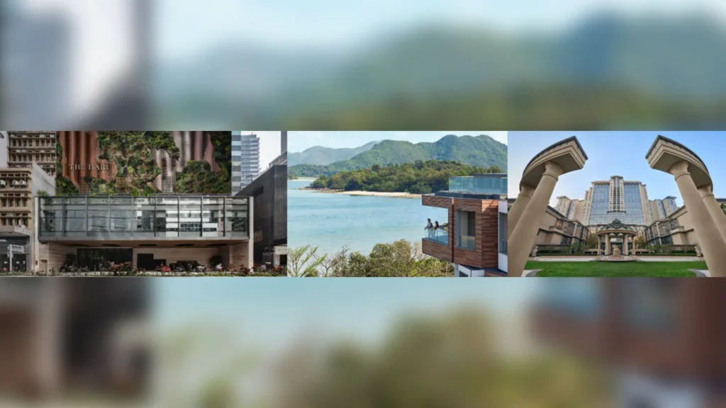 Three Vignette Collection hotels in Greater China: a green-walled city hotel, a coastal property and a colonnaded resort